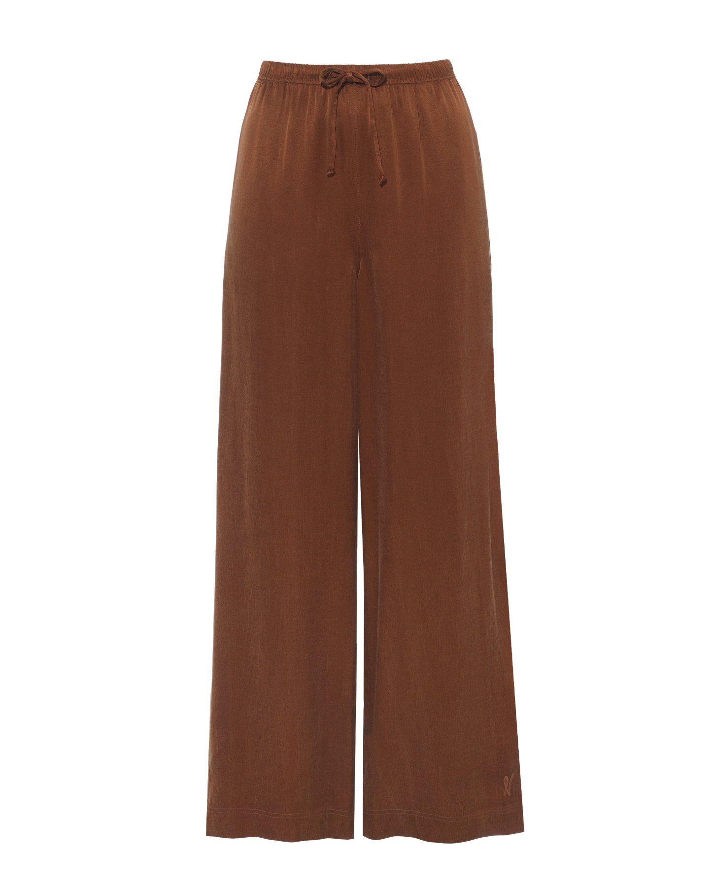 Eco-Luxe Drawstring Trouser - Cocoa