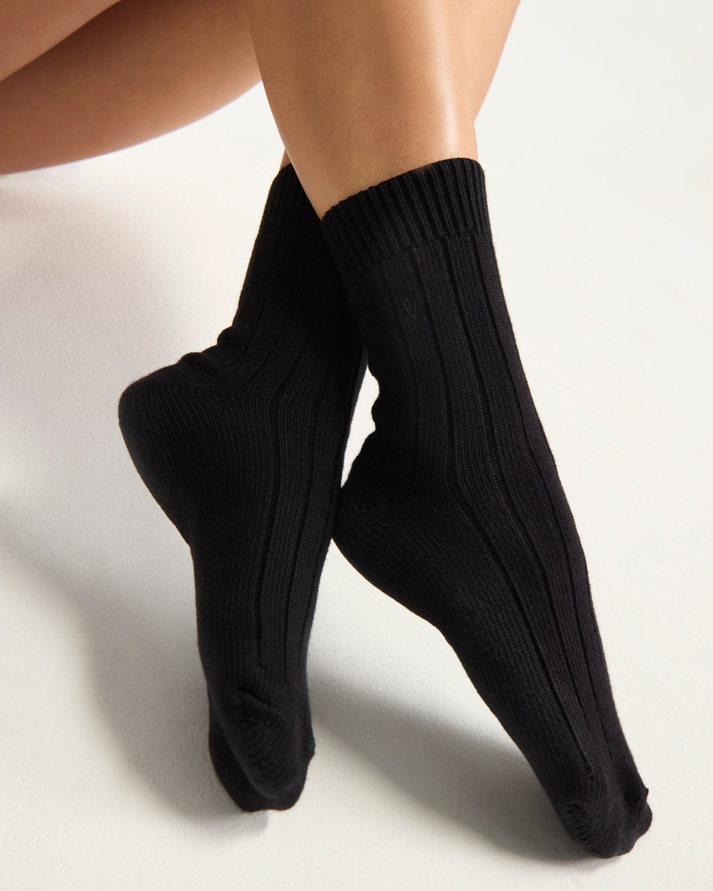 The Organic Cotton Socks 2 Pack - Black/Sage