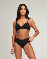 The Organic Cotton Easy Does It Bralette - Black