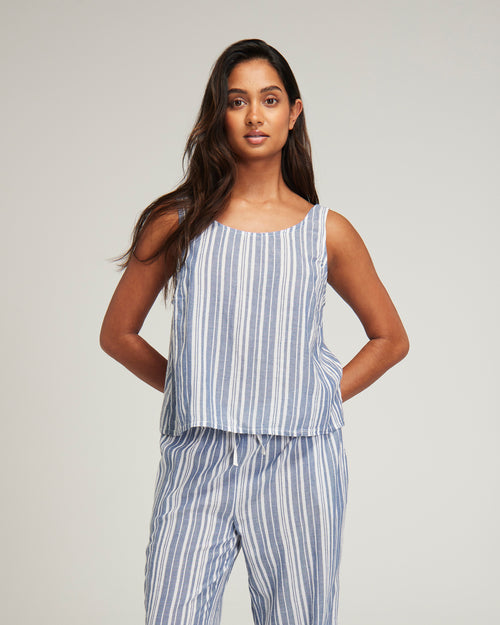 The Tank - French Navy Stripe