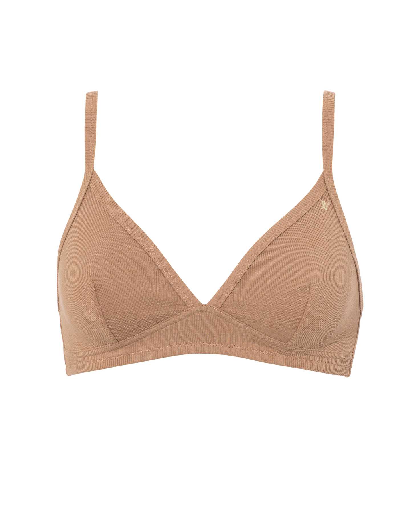 The Organic Cotton Easy Does It Bralette - Mocha