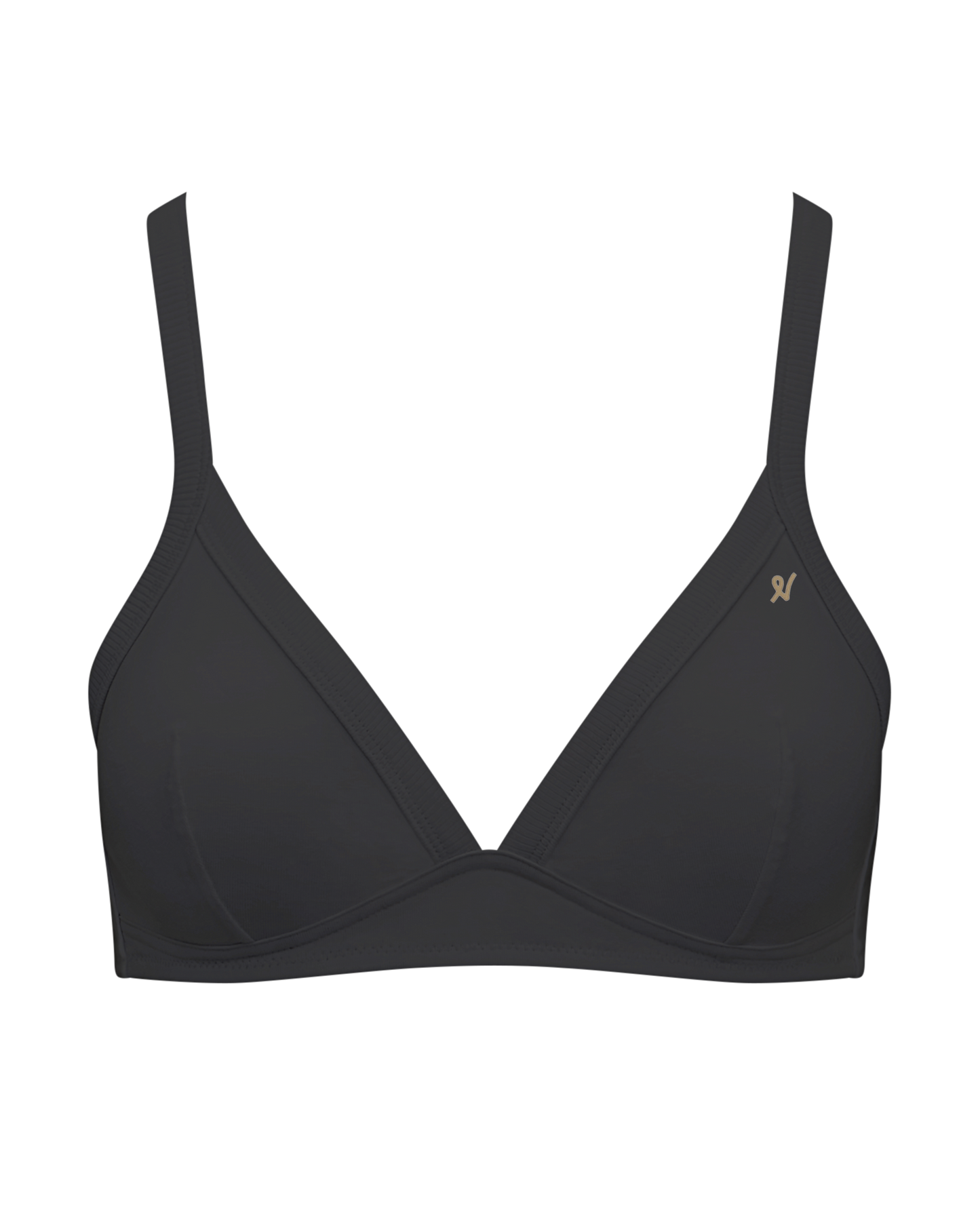 The Organic Cotton Easy Does It Bralette - Black