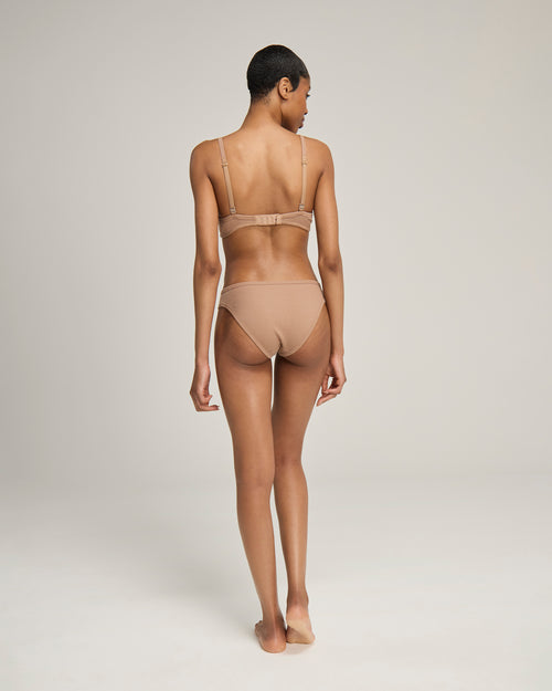 The Organic Cotton Mini Brief 2 Pack - Mocha