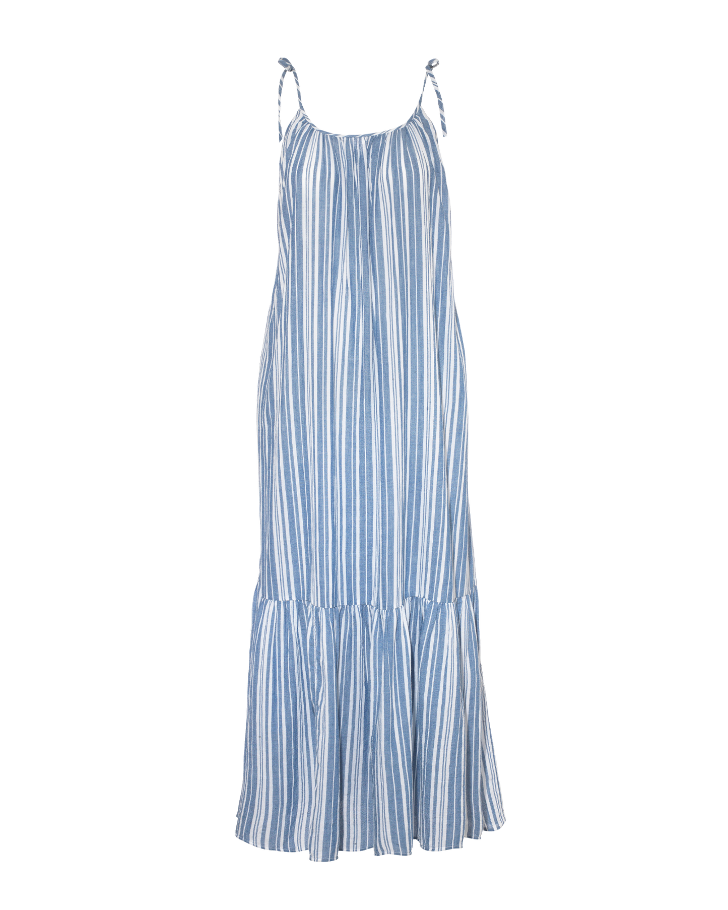 The Trapeze Dress - French Navy Stripe
