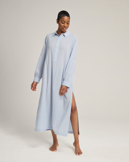 The Maxi Shirt - Sky