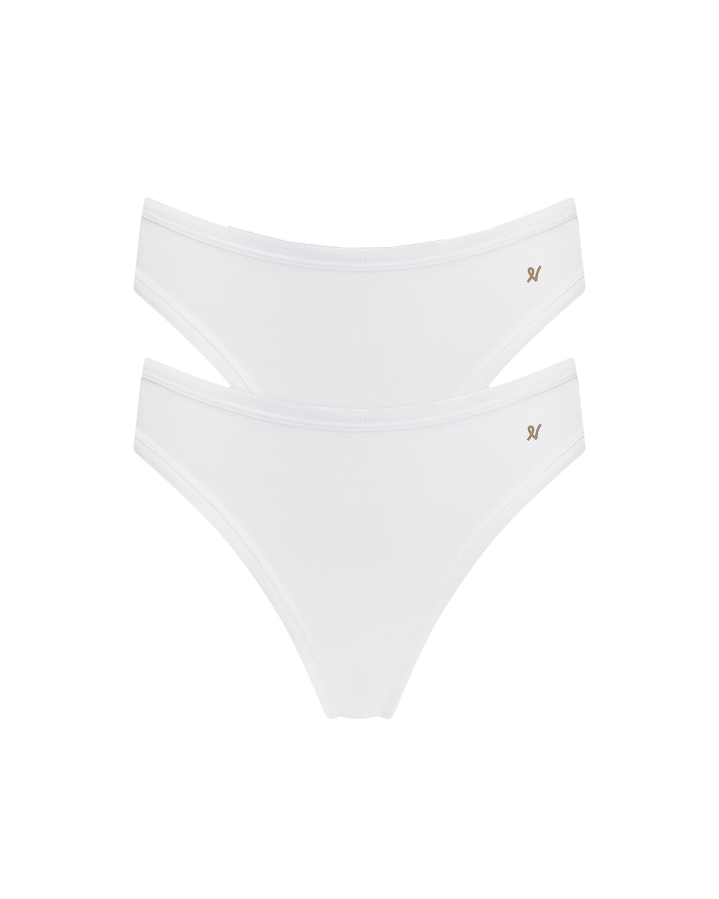 The Organic Cotton Mini Brief 2 Pack - Cotton White