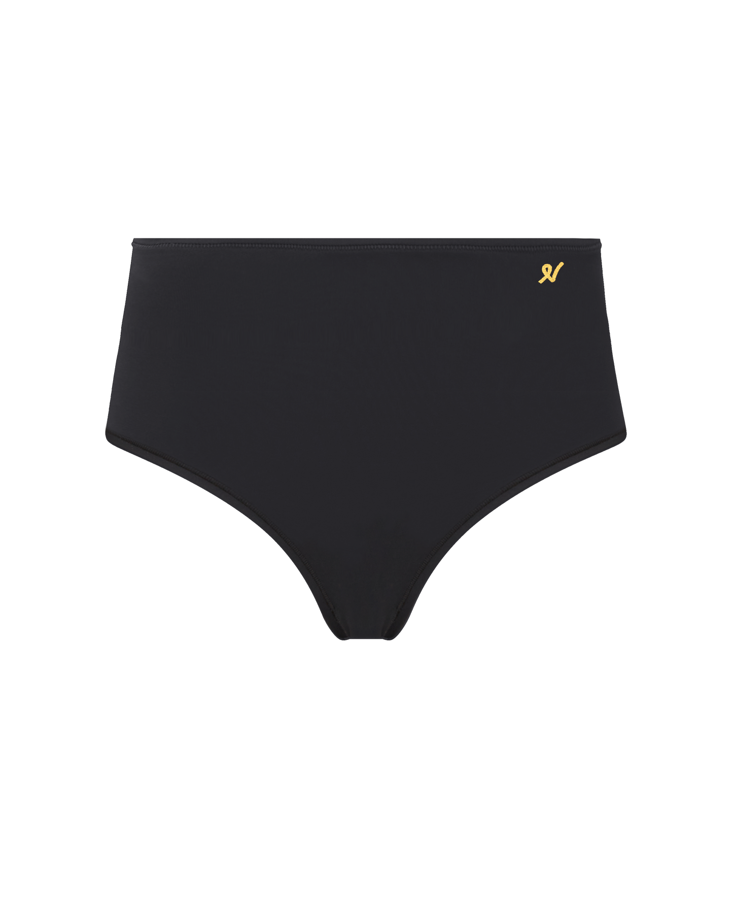 The Stretch High Waisted Brief - Black