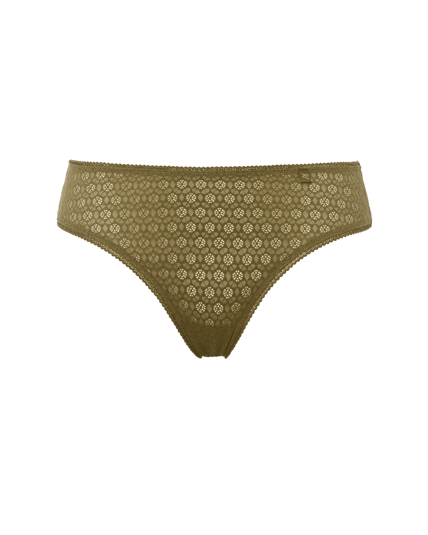 Honeycomb High Leg Brief - Fern