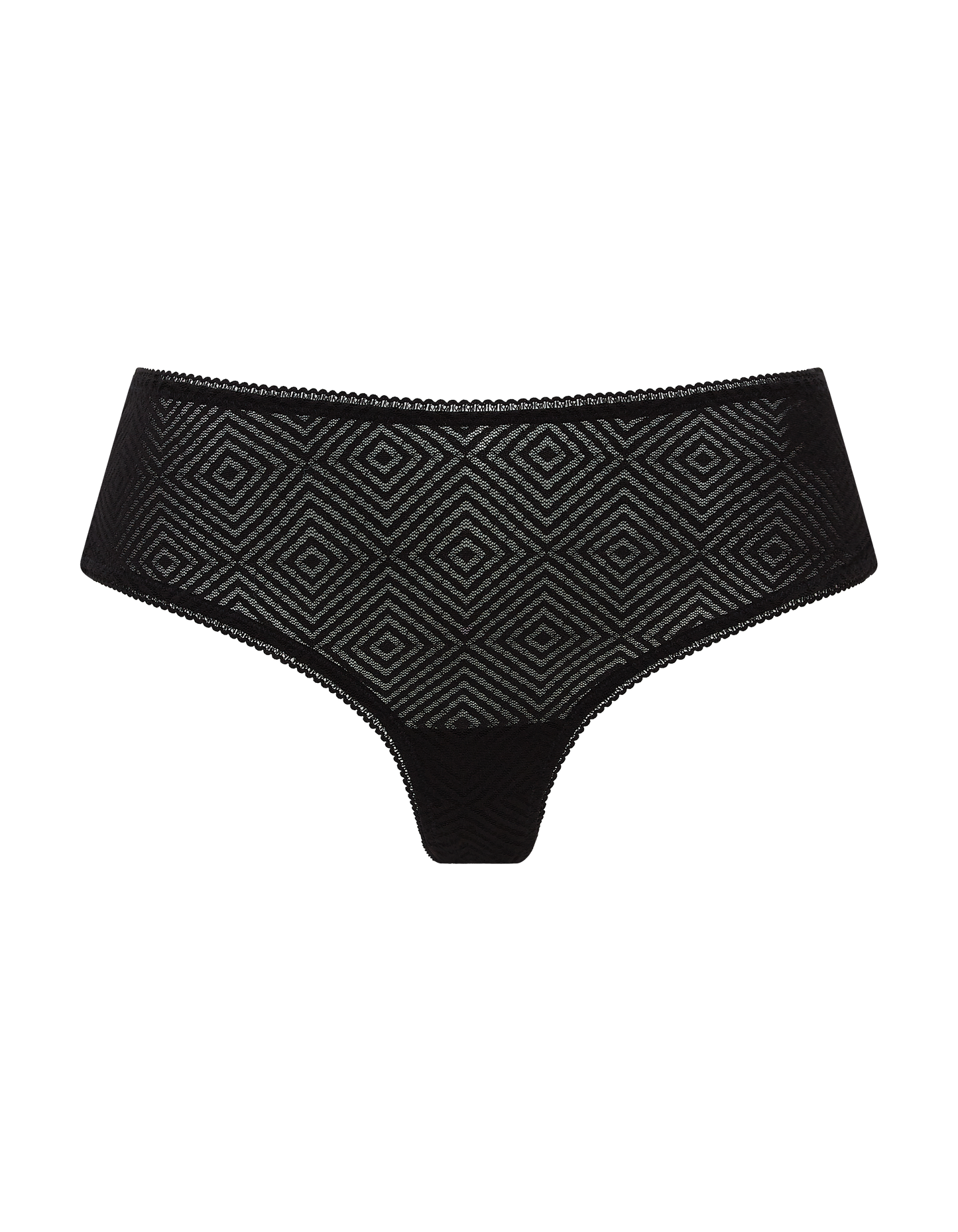The Sheer Deco Hipster Brief 3 Pack - Black