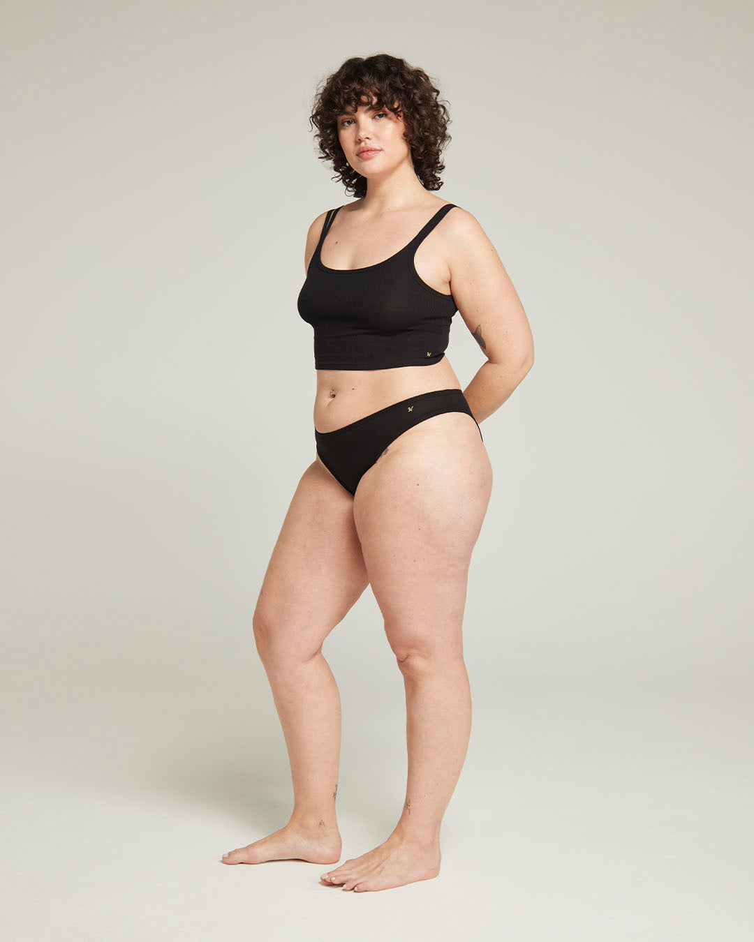 The Organic Cotton Mini Brief 2 Pack - Black