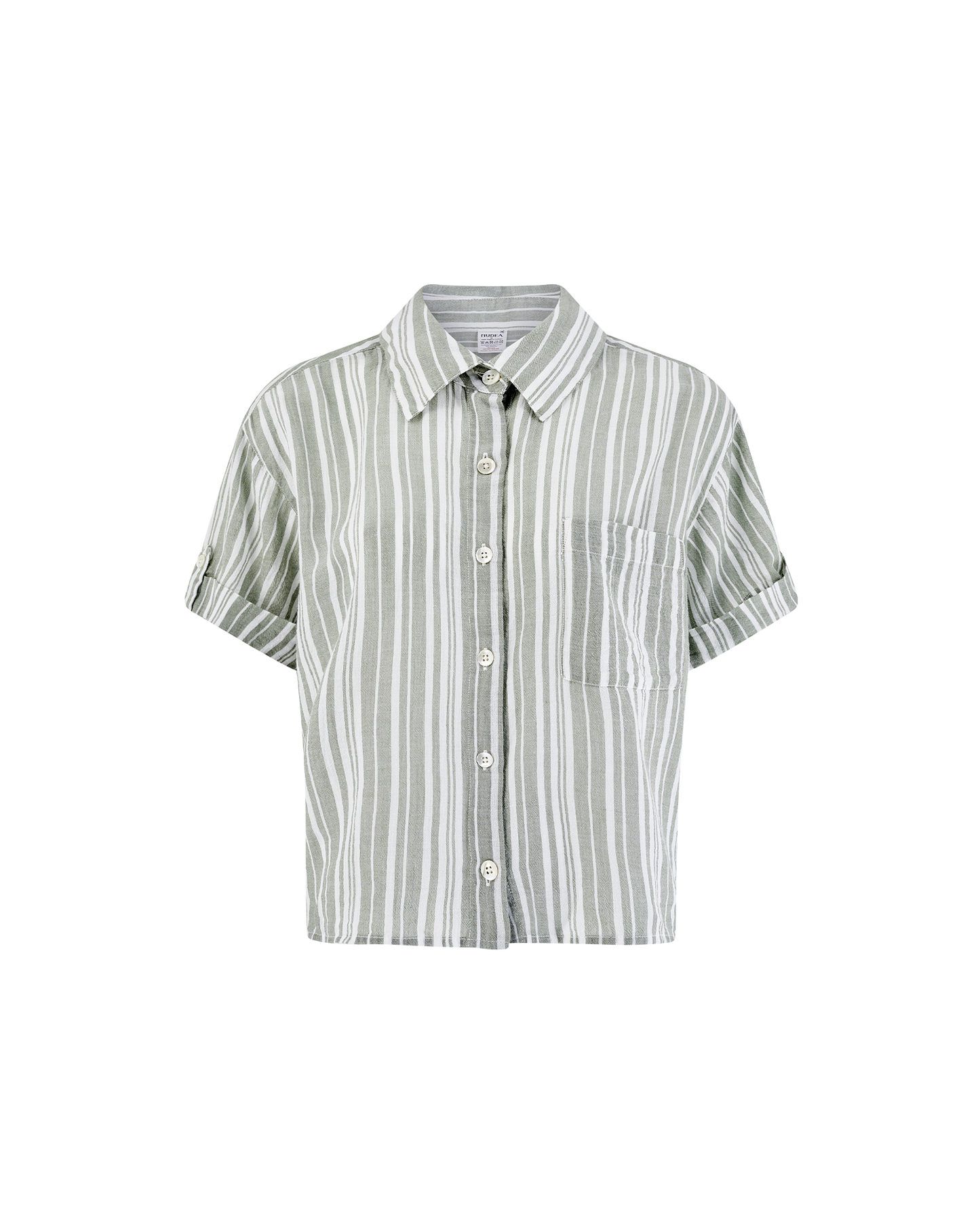 The Short Sleeve Shirt - Sage Stripe