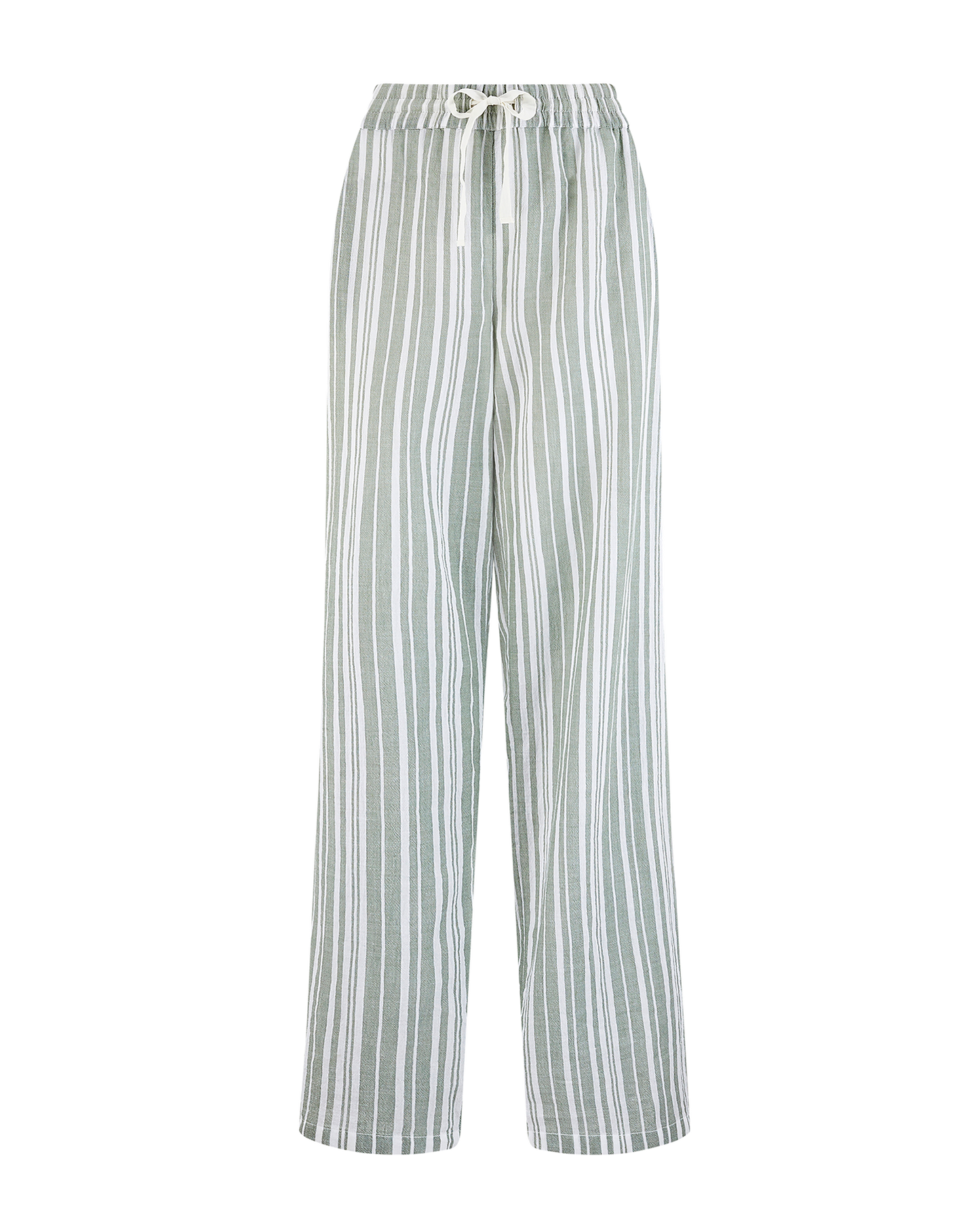 The Classic Trouser - Sage Stripe
