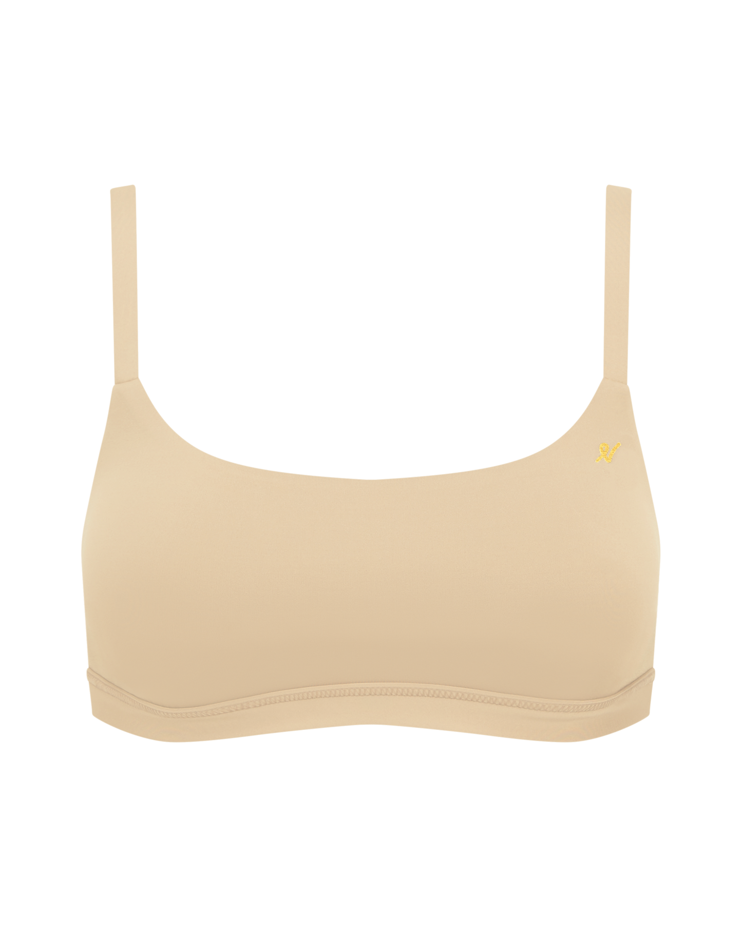 The Stretch Scoop Neck Bralette - Bare 01