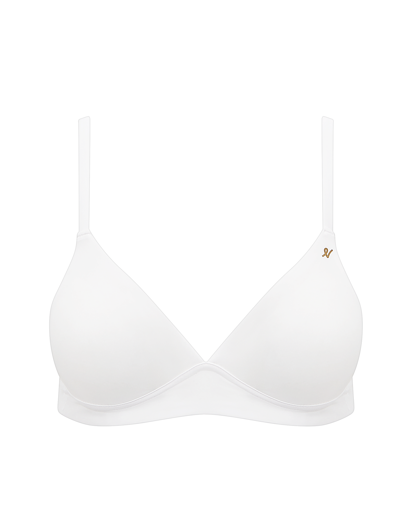 The Stretch Easy Does It Bralette  - Cotton White