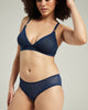 The Sheer Deco Easy Does It Bralette - Navy