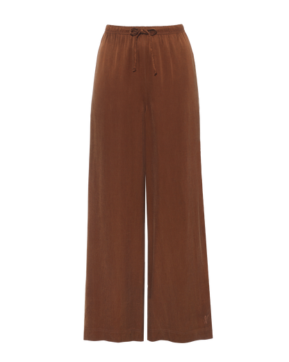 Eco-Luxe Drawstring Trouser - Cocoa