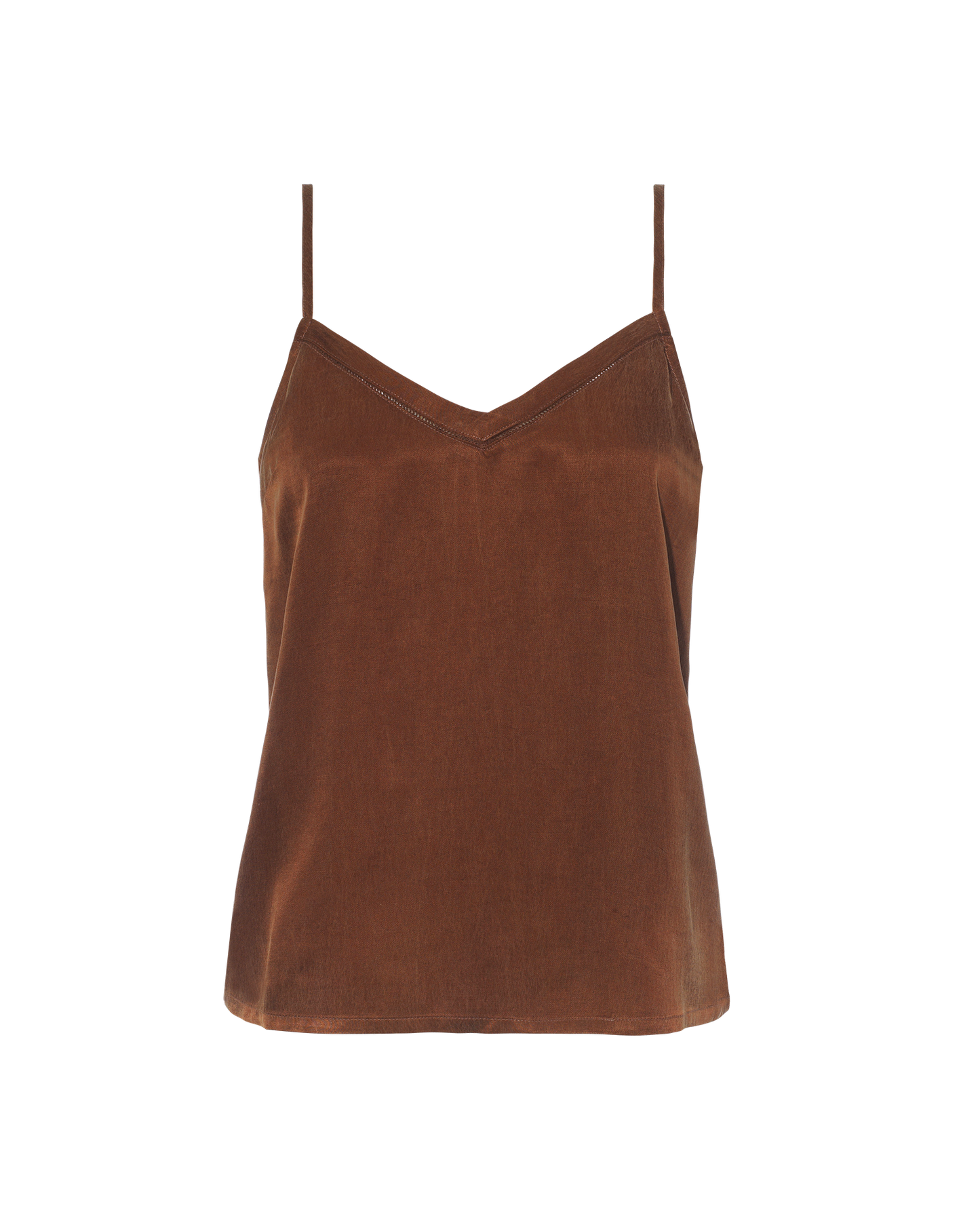 Eco-Luxe Strappy Cami - Cocoa
