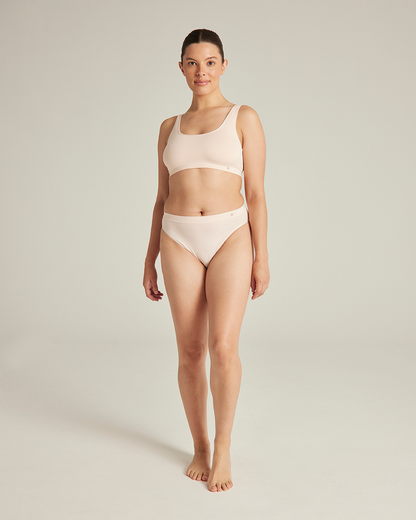 The Essentials Crop Top 2 Pack - Black & Blush Pink
