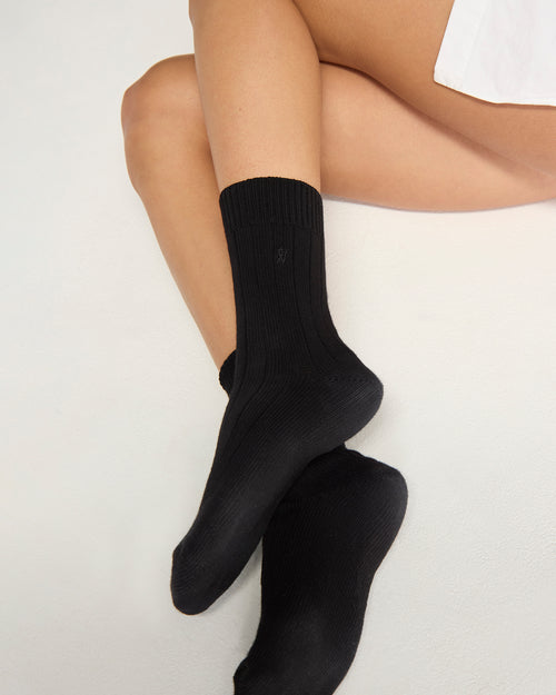 The Organic Cotton Socks - Black
