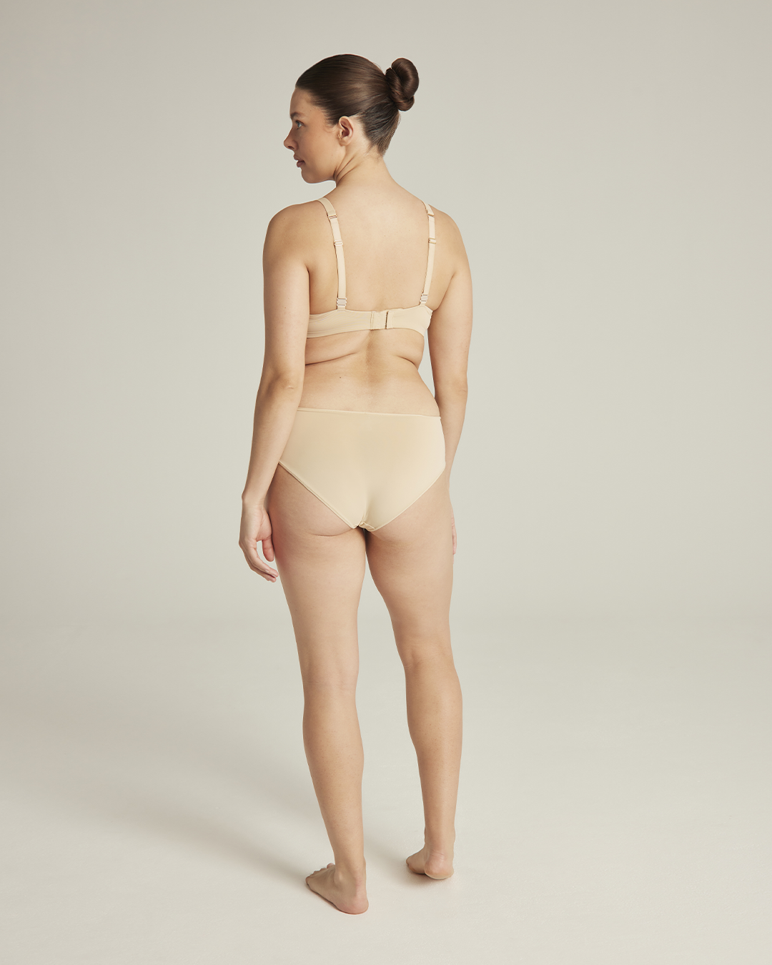 The Stretch Mid Rise Bikini Brief - Bare 01