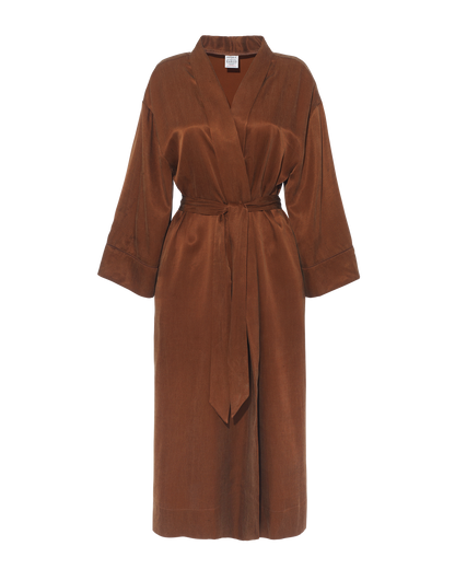 Eco-Luxe Kimono Robe - Cocoa