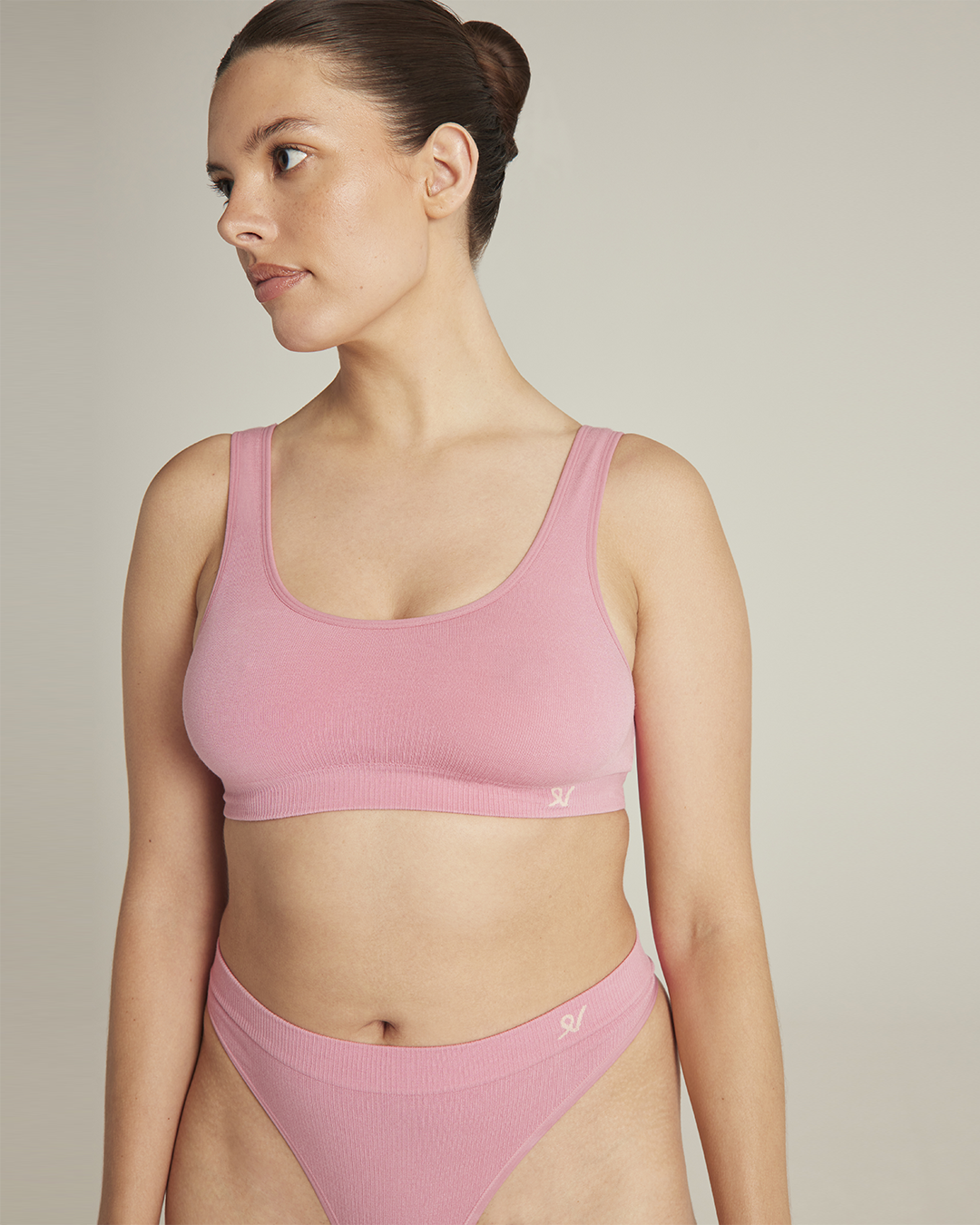 TENCEL™ Seamless Crop Top Rose Pink