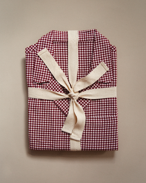 The Classic Flannel PJ Set - Mulberry Gingham