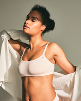 The Stretch Scoop Neck Bralette - Blush Pink