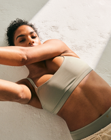 The Stretch Scoop Neck Bralette - Sage Green