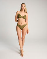 Honeycomb High Leg Brief - Fern