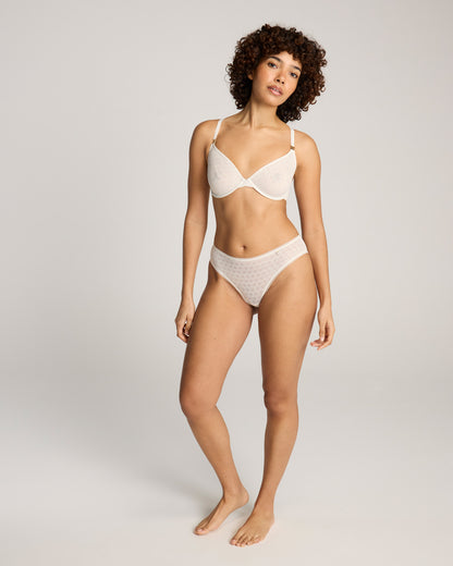 Honeycomb Semi-Demi Bra - Lily