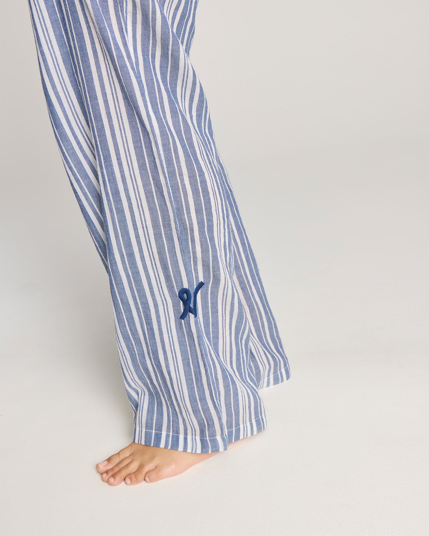 The Classic Trouser  - French Navy Stripe