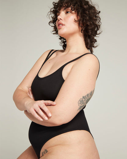 The Organic Cotton Classic Bodysuit - Black