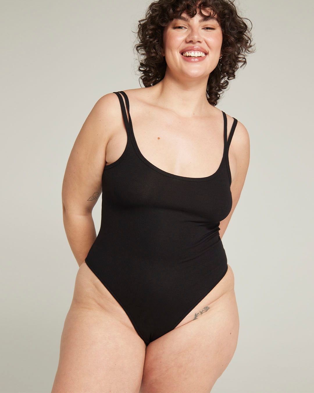 The Organic Cotton Classic Bodysuit - Black