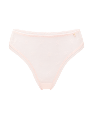 The Brazilian Brief Logo Mesh - Blush Pink
