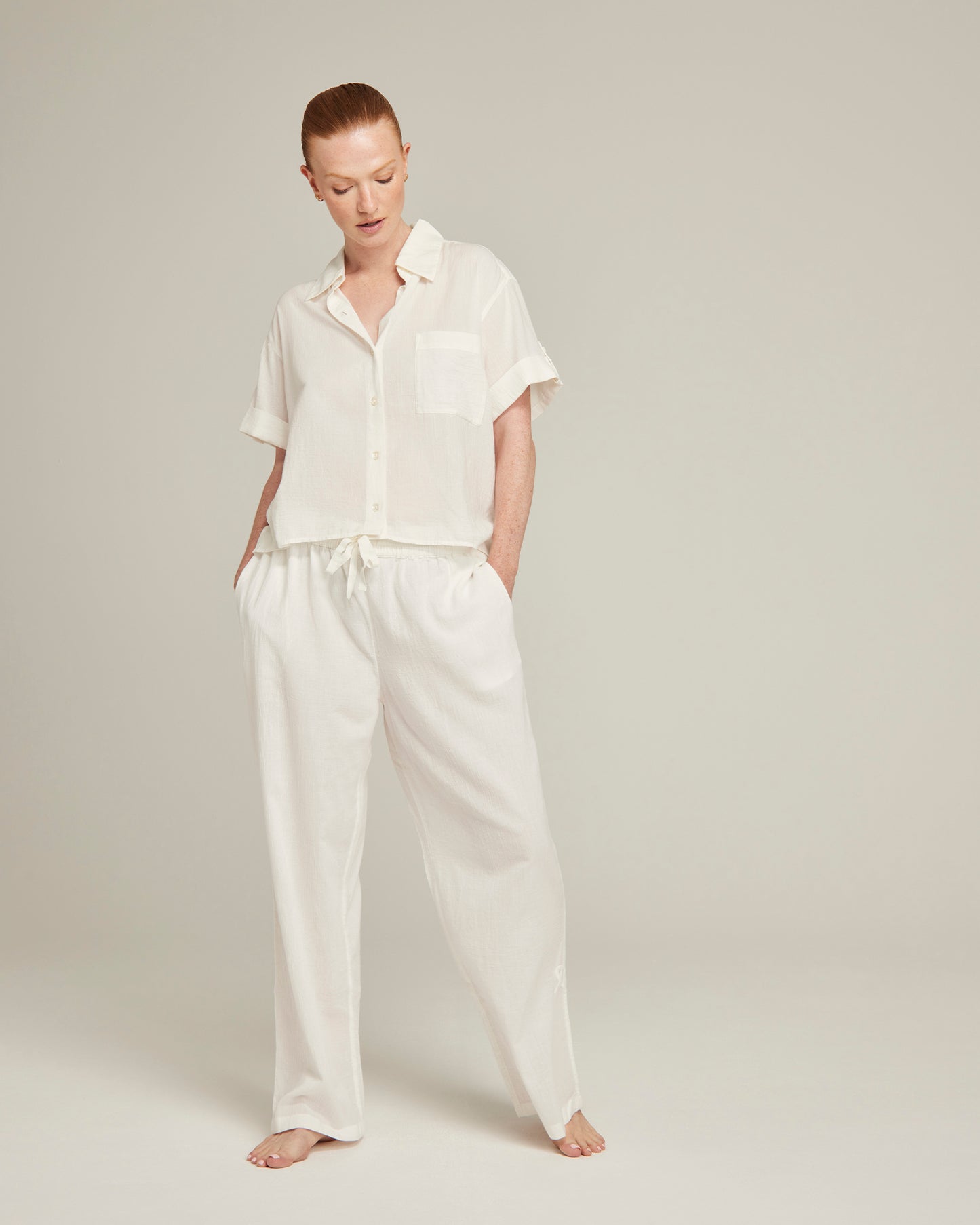 The Short Sleeve Shirt - Cotton White