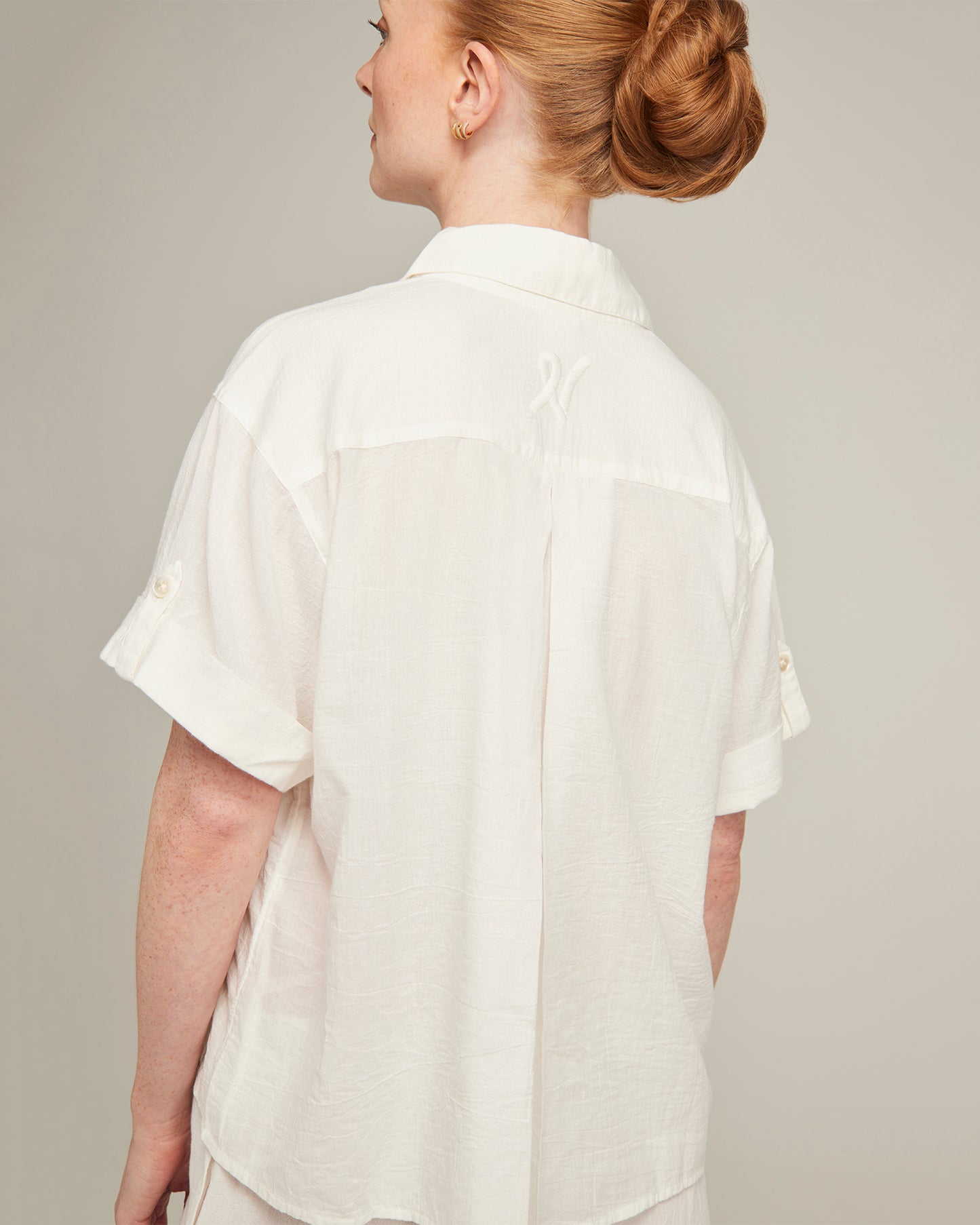 The Short Sleeve Shirt - Cotton White