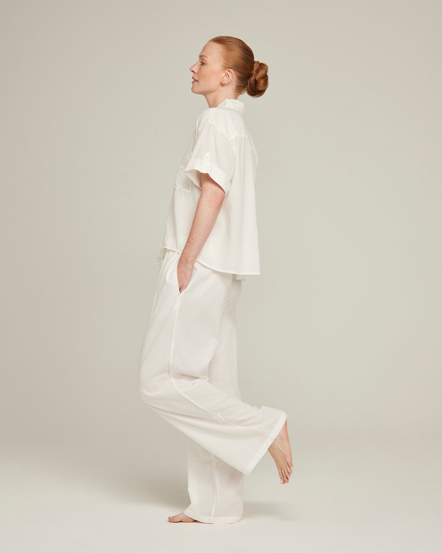 The Short Sleeve Shirt - Cotton White