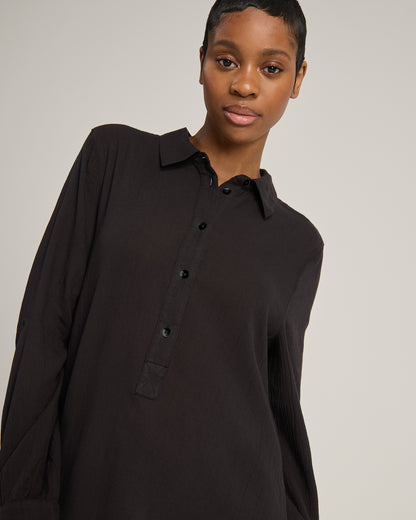 The Maxi Shirt - Black