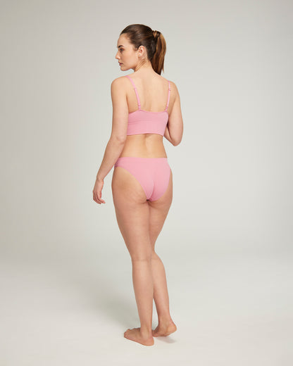 The TENCEL™ High Leg Brief - Rose Pink