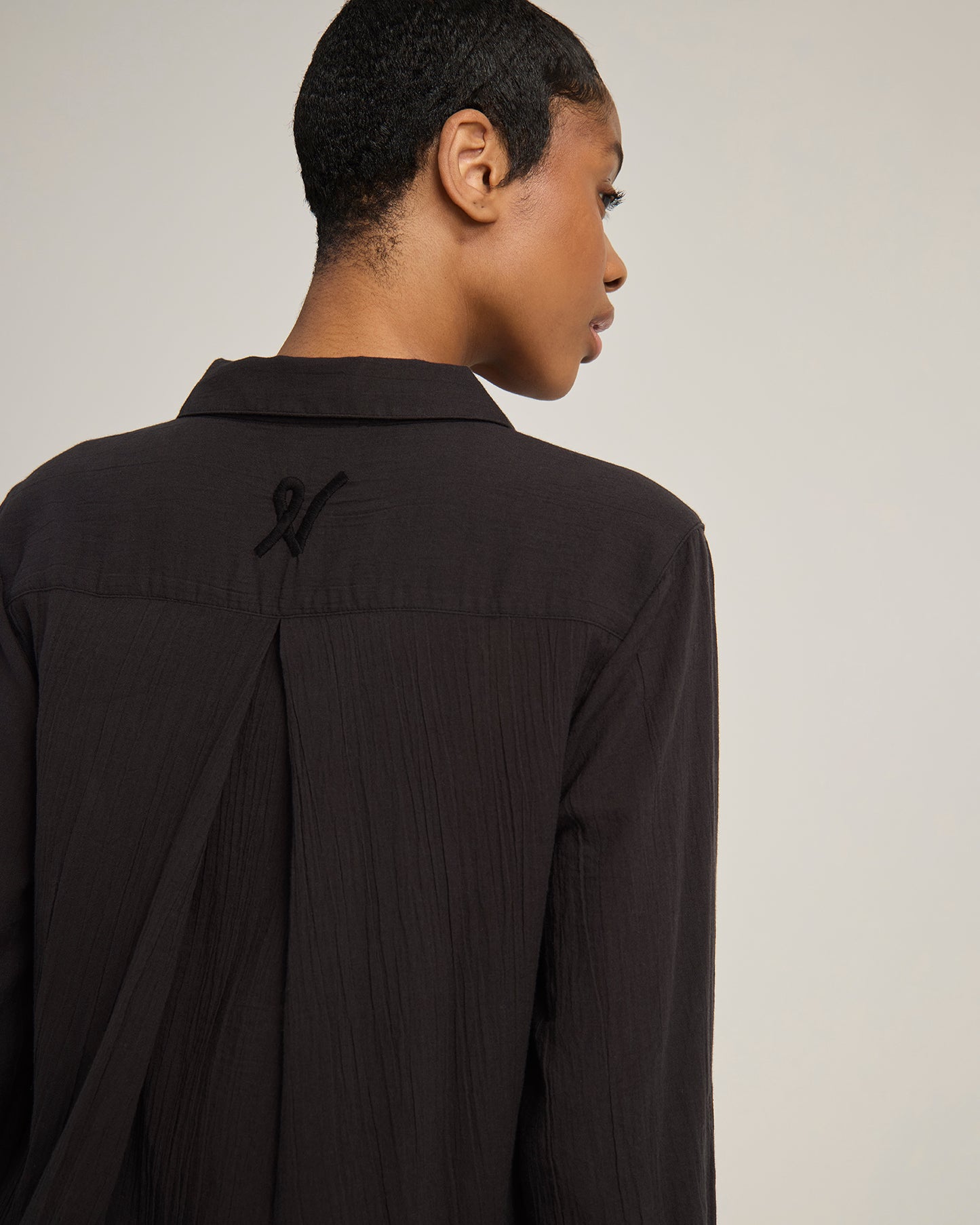The Maxi Shirt - Black