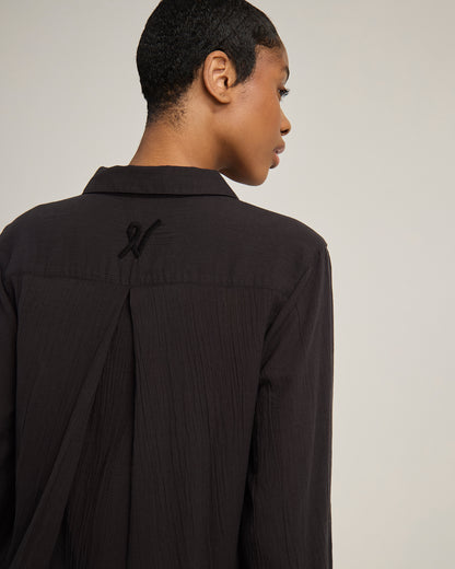 The Maxi Shirt - Black