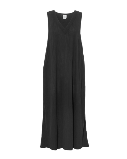 The V Neck Dress - Black
