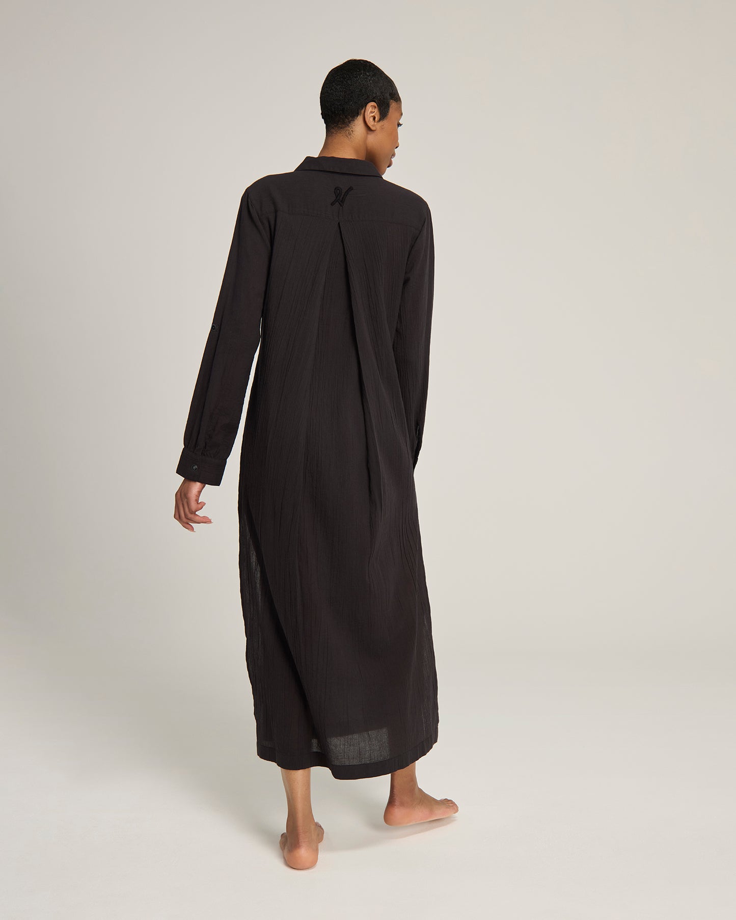 The Maxi Shirt - Black