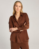 Eco-Luxe Midi Shirt - Cocoa