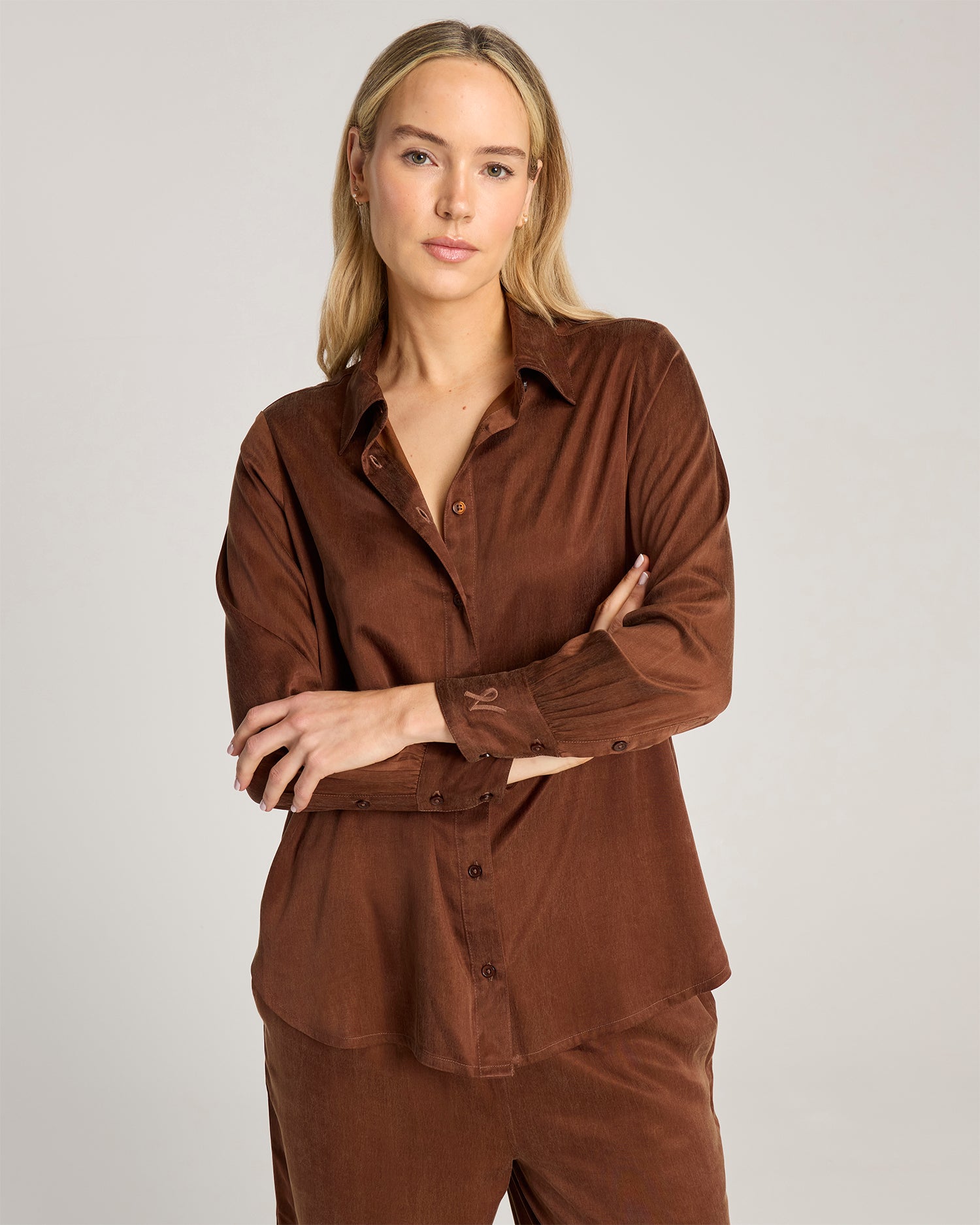 Eco Luxe Midi Shirt Cocoa