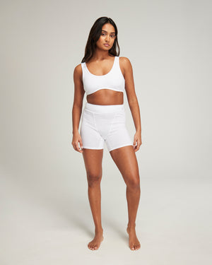 The Organic Cotton Boyfriend Boxer - Cotton White