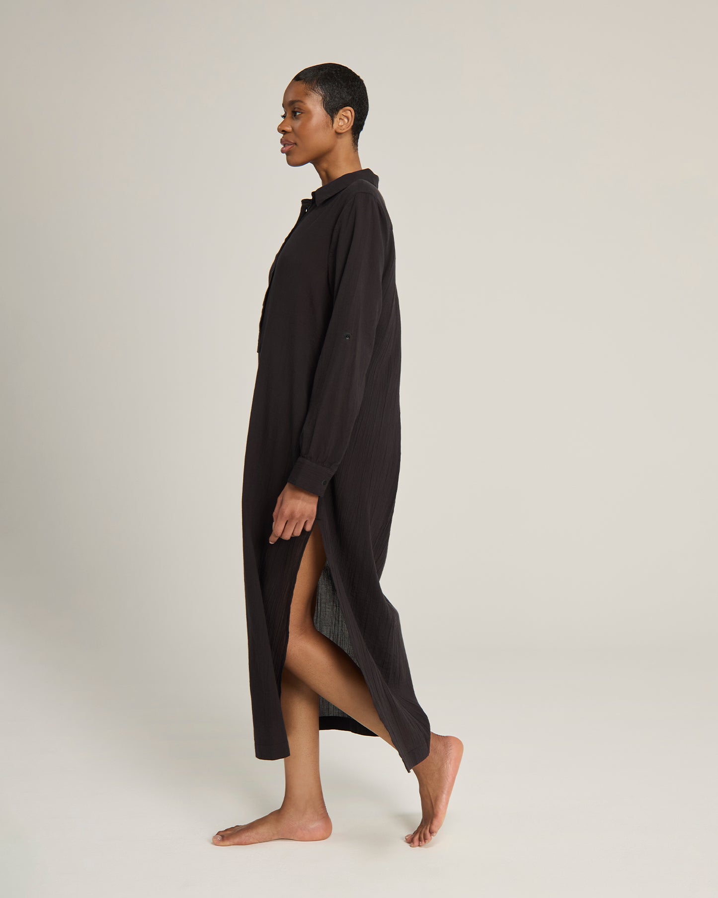 The Maxi Shirt - Black