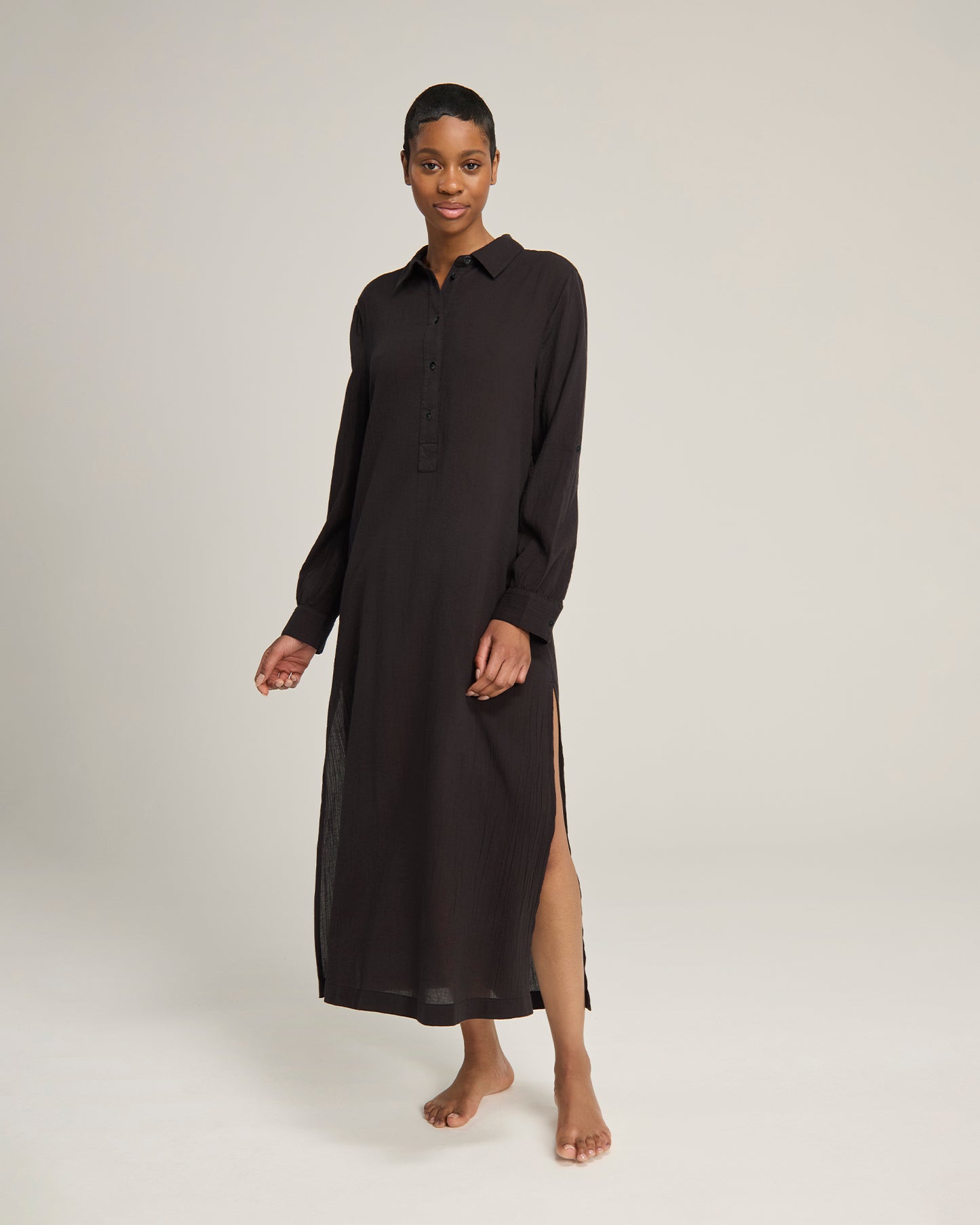 The Maxi Shirt - Black