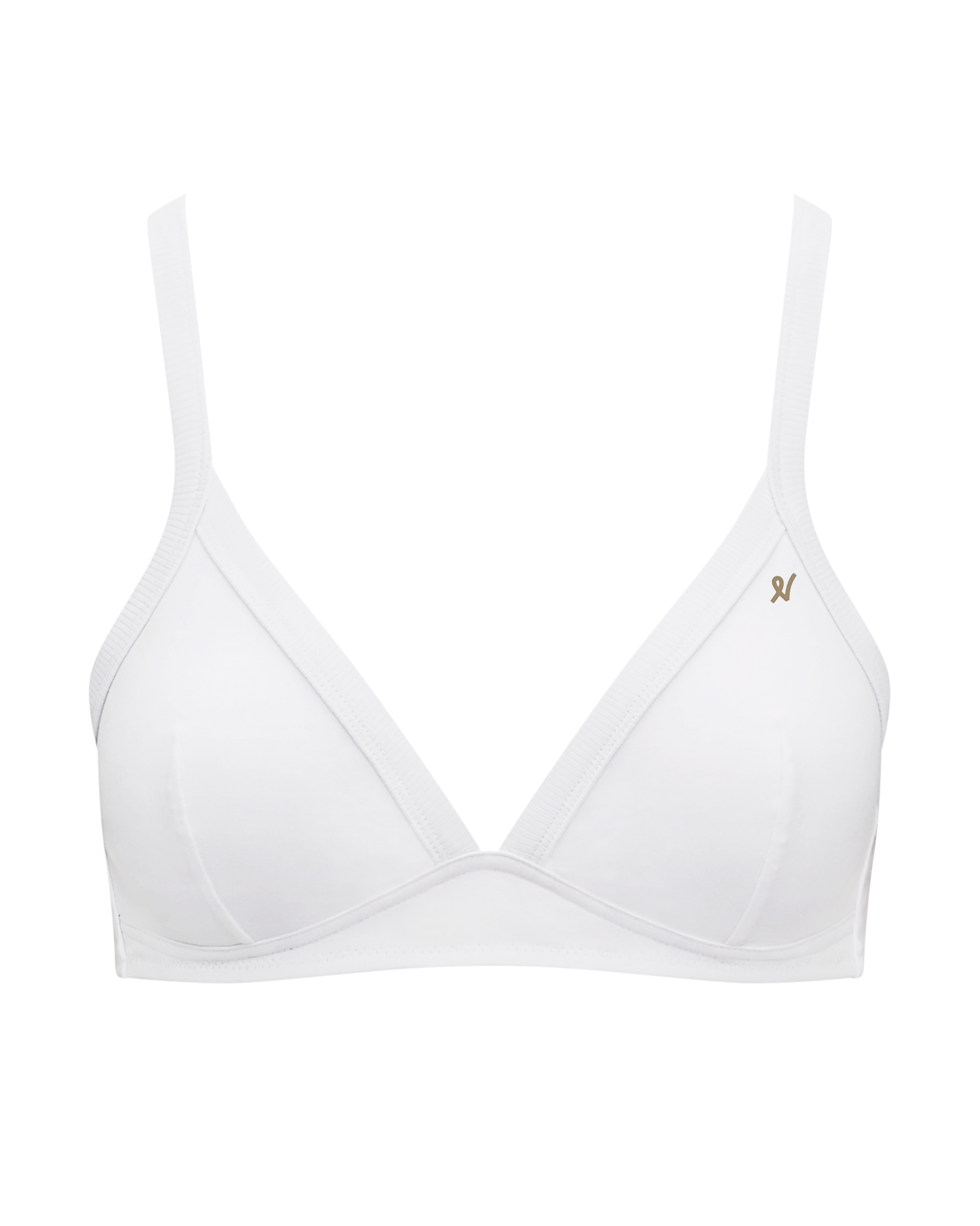 The Organic Cotton Easy Does It Bralette - Cotton White